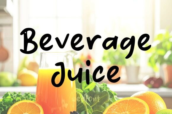 Beverage Juice: A Script Font with Effervescent Charm