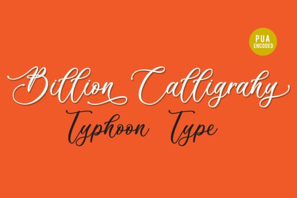 Billion Calligraphy: Elevating Designs with Classic Script