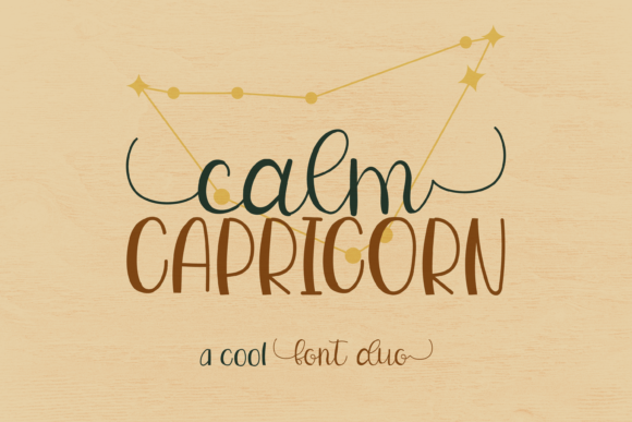 Calm Capricorn Duo: A Chic Font Pairing for Modern Projects