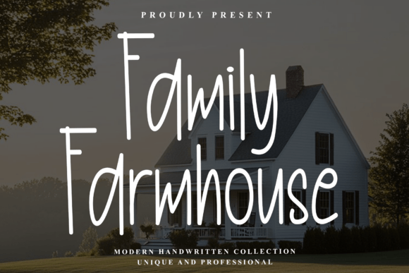 Family Farmhouse: A Script Font with Autumnal Elegance
