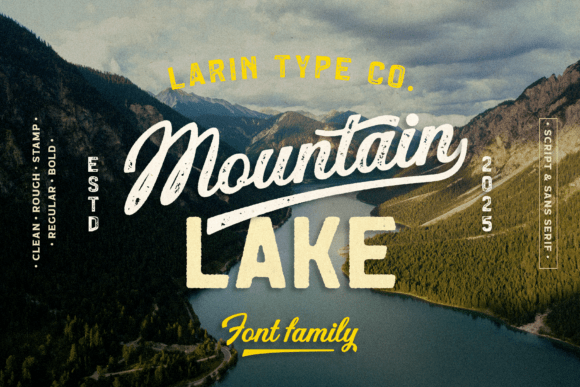 Mountain Lake: A Vintage Typeface Collection for Authentic Branding