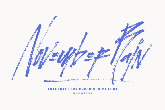 November Rain: Capturing Raw, Handcrafted Energy in Your Typography