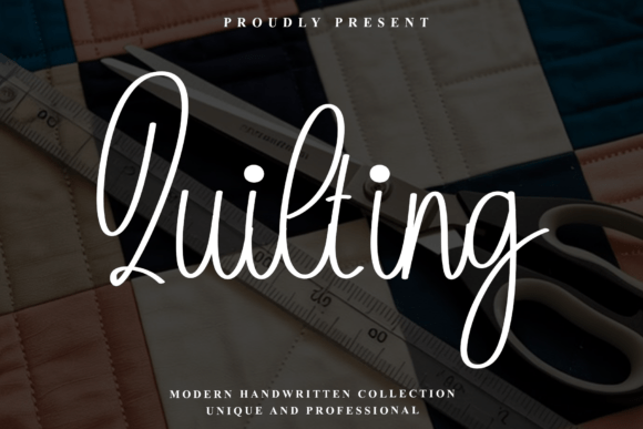 Quilting: A Modern Script for Autumnal Branding