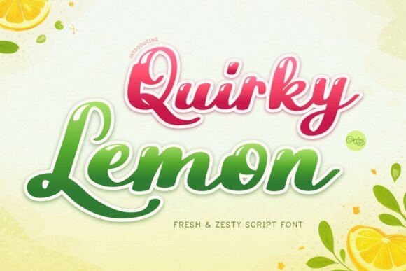 Quirky Lemon: A Playful Handwritten Script for Creative Projects