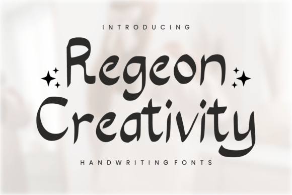 Regeon Creativity: Bold Brush Script for Impactful Design