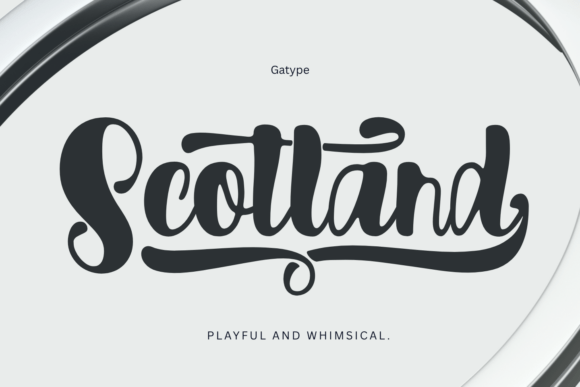 Scotland: A Modern Script Font with Bold Character