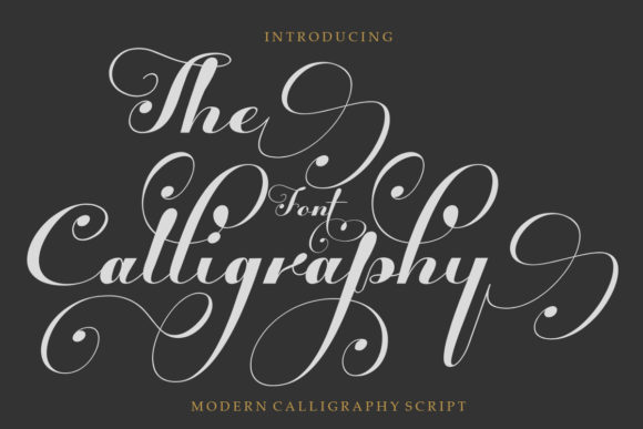 The Calligraphy: A Modern Script Font for Timeless Projects
